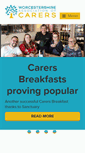 Mobile Screenshot of carersworcs.org.uk
